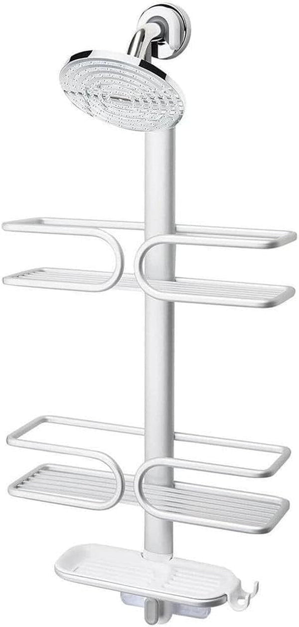 OXO Good Grips 3-Tier Aluminum Shower Caddy, Bathroom Organization1