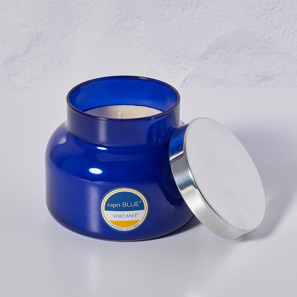 Capri Blue Volcano Scented Candles - Luxury Glass Jar Candles for Home Scented with Tropical Fruit & Sugared Citrus - Soy Wax Blend - Blue Color (19 Oz)8