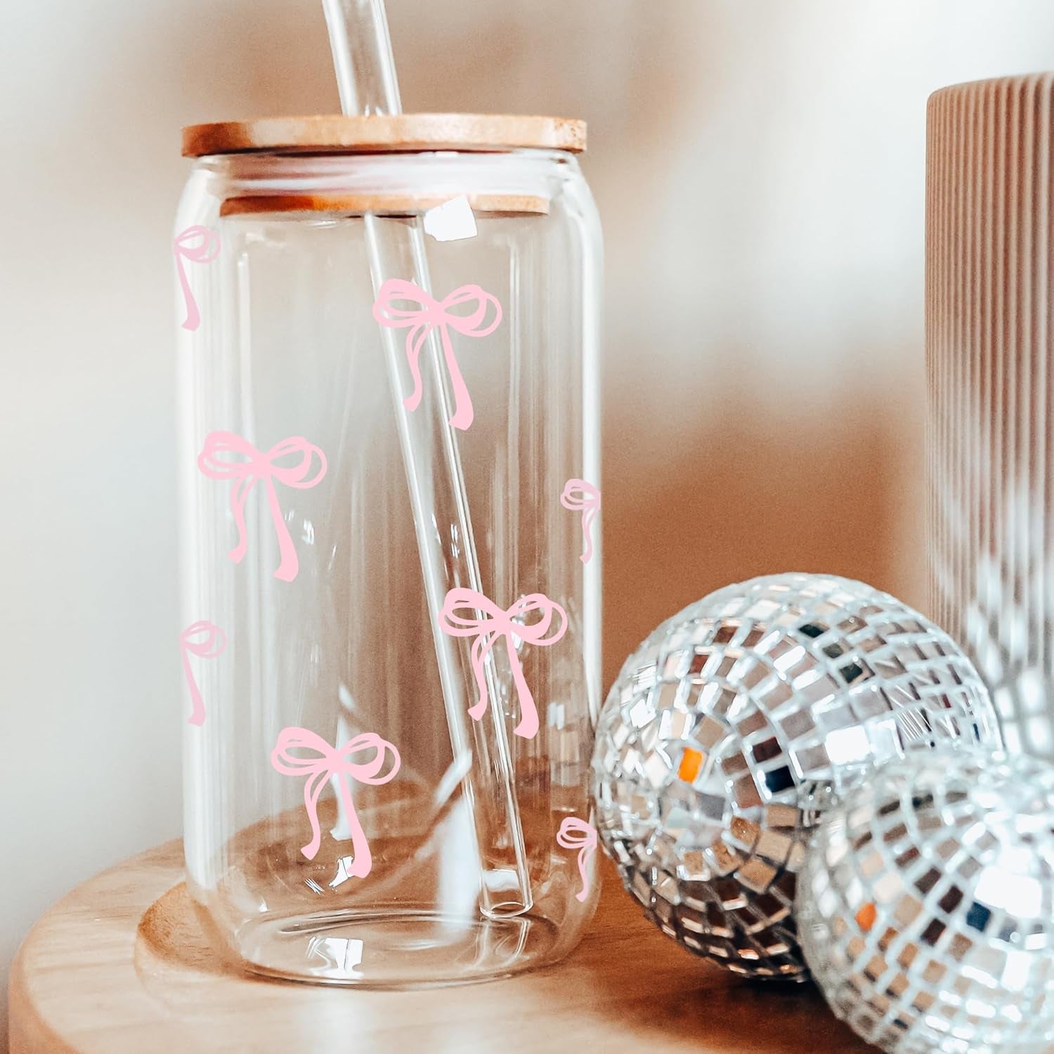 coquette-cute-pink-bow-glass-cups-with-lids-and-straws-aesthetic-iced-coffee-matcha-cup-girly-preppy-design-tumbler-mug-valentines-christmas-birthday-gifts-for-women-teen-girl-gifts-trendy-stuff