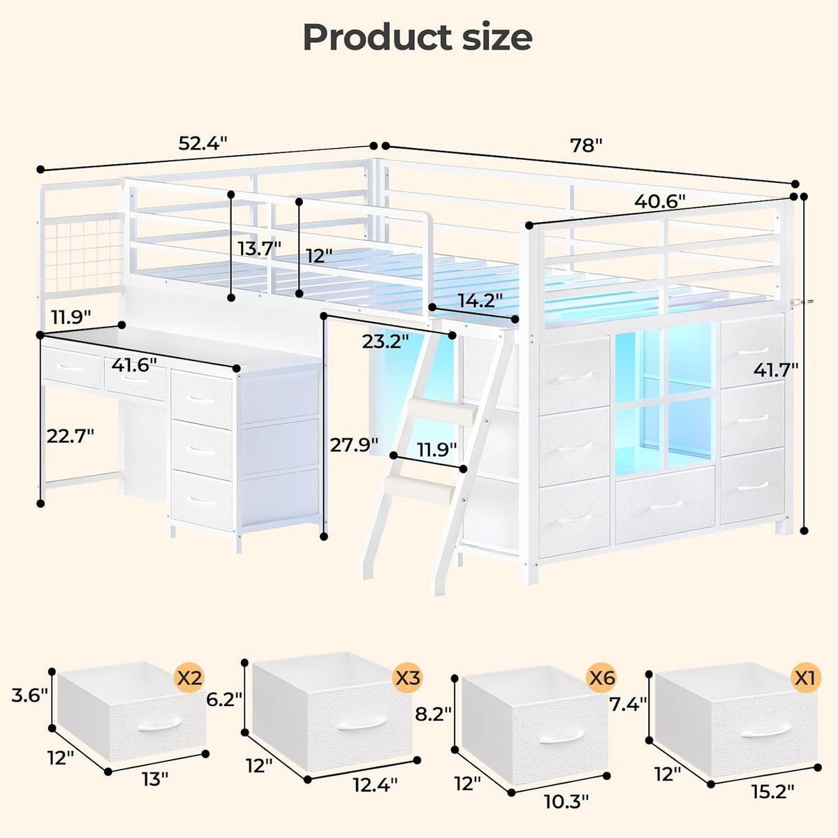 low-loft-bed-twin-size-with-desk-12-storage-drawers-window-white