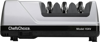Chef’Schoice 15XV Edgeselect Professional Electric Knife Sharpener with 100-Percent Diamond Abrasives and Precision Angle Guides for Straight Edge and Serrated Knives, 3-Stage, Gray7