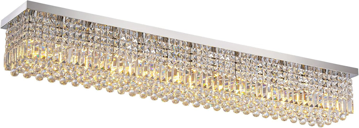 rectangular-chandelier-modern-dining-room-light-fixture-with-raindrop-chandelier-crystals-13-light-flush-mount-rectangle-chandelier-for-dining-room-kitchen-chrome-finish-l59-x-w10-x-h9