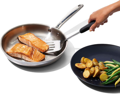 OXO Good Grips Stainless Steel Turner, Cooking Spatula, Heat Resistant | Flexible Head for Fish, Stainless Steel Spatula, Comfortable Grip, Kitchen Turner for Grilling9