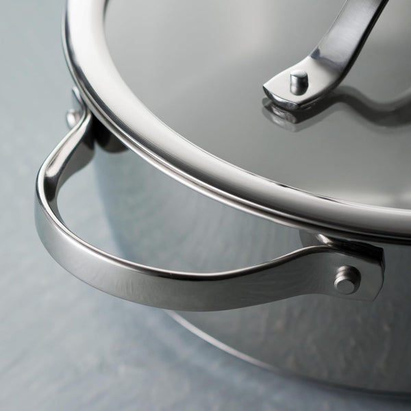 Tempo Tri-Ply Base Stainless Steel 5-Qt Dutch Oven Pot with Lid | Induction-Ready, Oven-Safe, Dishwasher-Safe9