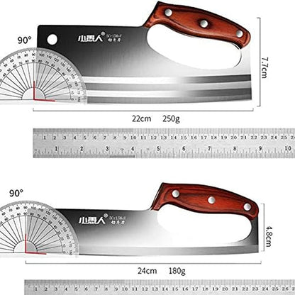 Meat Cleaver Knife, Chinese Style Kitchen Stainless Steel Cutting Meat Knife Special Super Sharp Ladies Slicing Vegetable Fruit Cooked Food Knives (Size : B 220X77 Mm)4