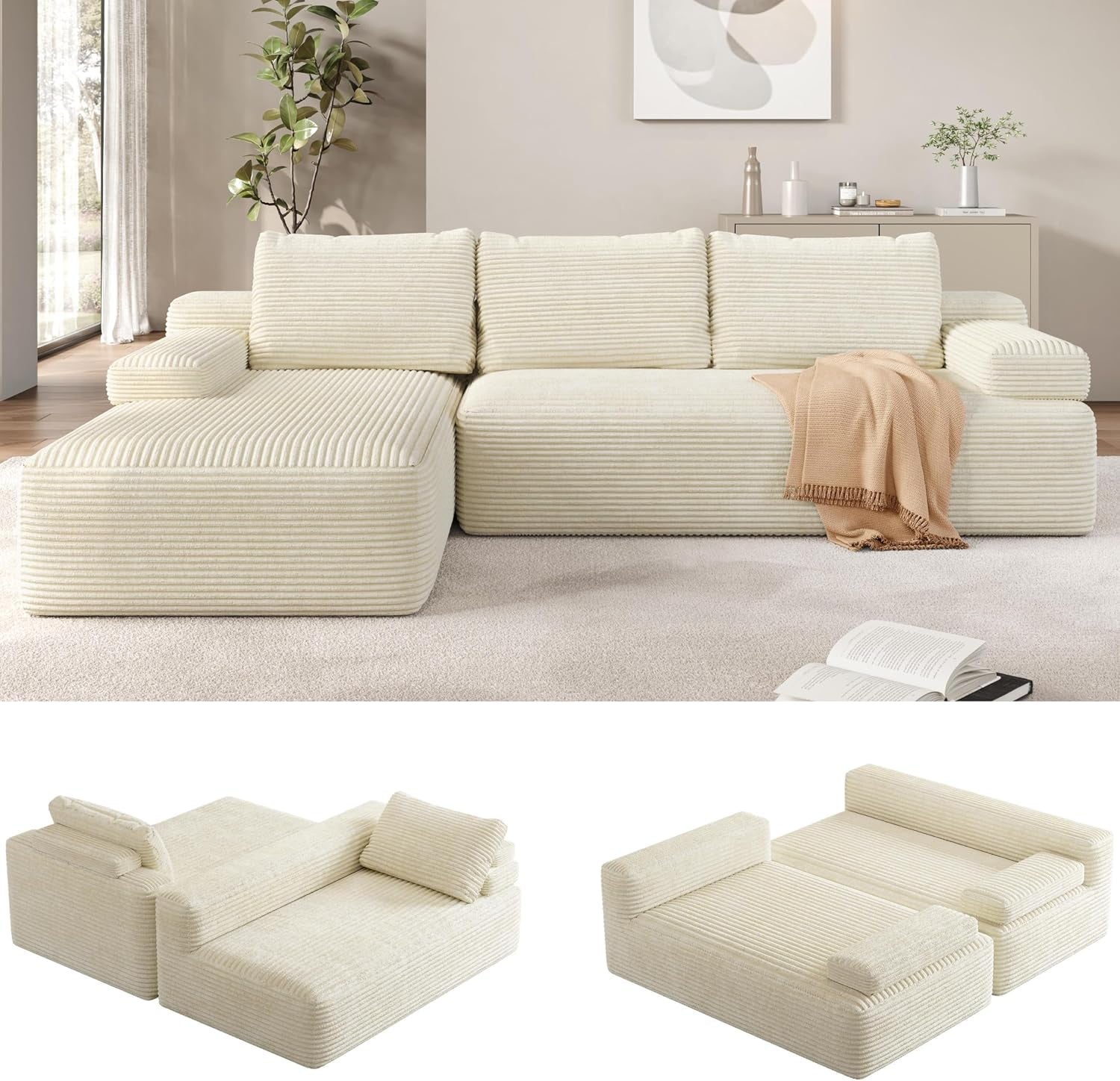 110-sectional-sofa-boneless-couch-with-chaise-beige