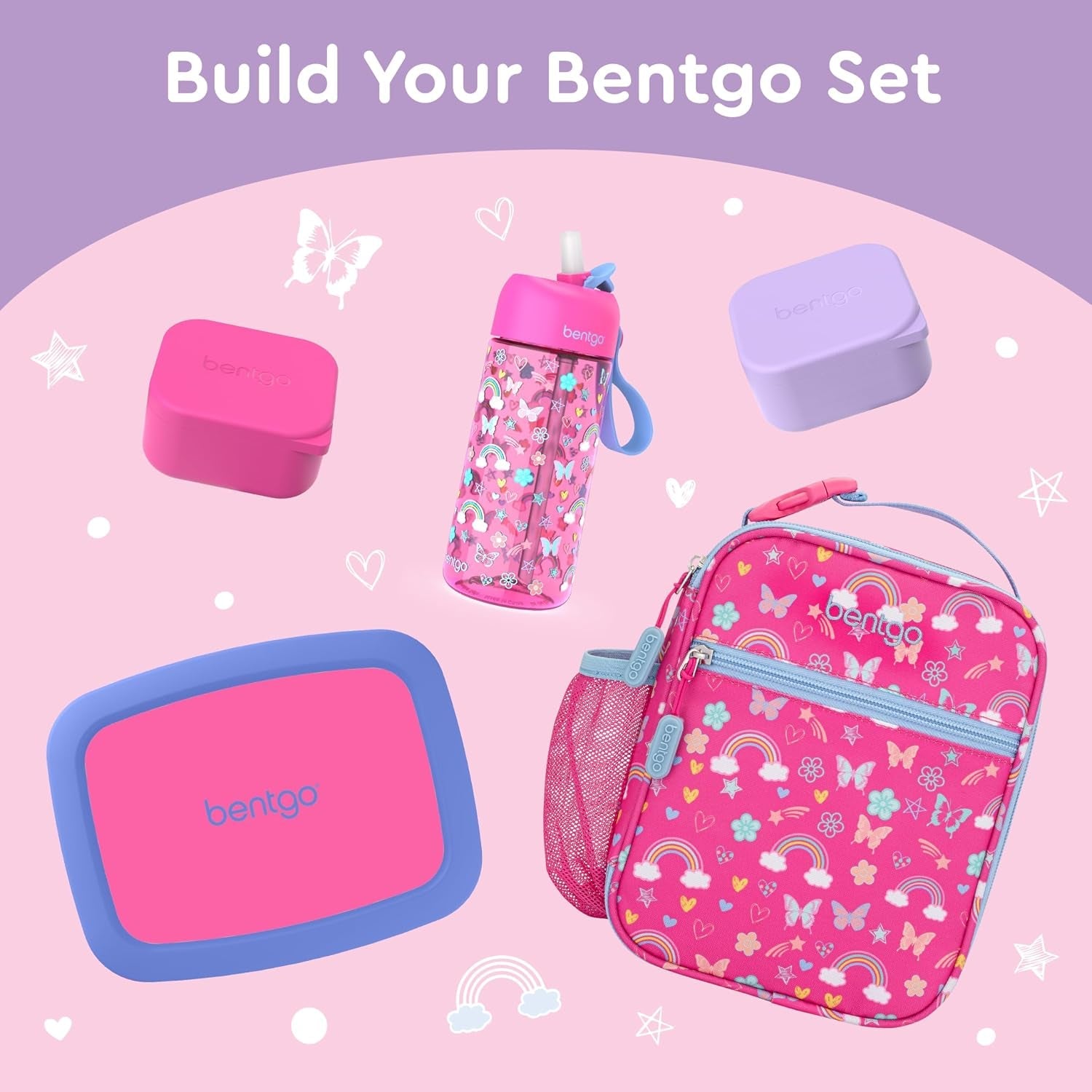 bentgo-sidekicks-2-pack-silicone-container-set-dipping-sauce-cups-for-condiments-small-snacks-reusable-durable-leak-proof-liquid-storage-salad-dressing-container-2-6-oz-lavender-pink