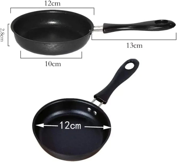 One Egg Frying Pan, Mini Induction Frying Eggs Pan, 4.7" Single Egg Durable Small Pan with Handle Heat Resistant Non Stick Pot, Portable Pan for Stove Gas Induction Hob7