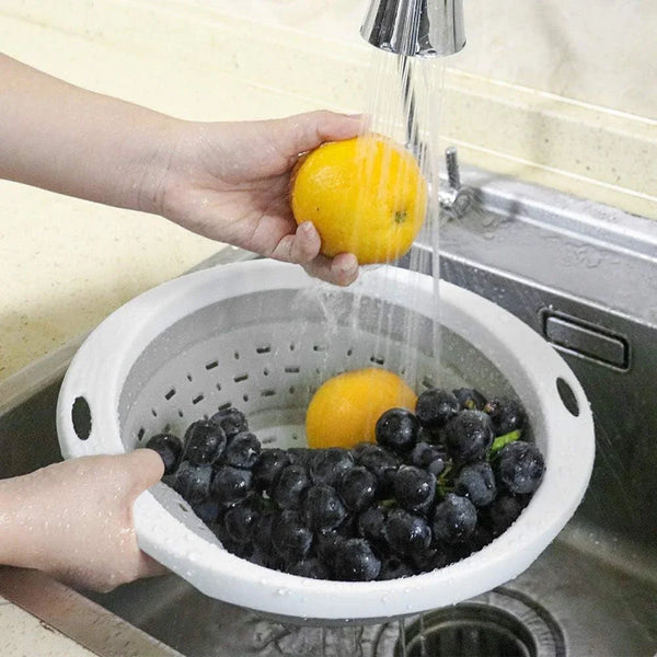 Collapsible Colander and Strainer, 5 Quart(1.25 Gal), Heavy Duty Kitchen Drainer Basket for Pasta, Veggies and Fruits, New Home Apartment Essentials6