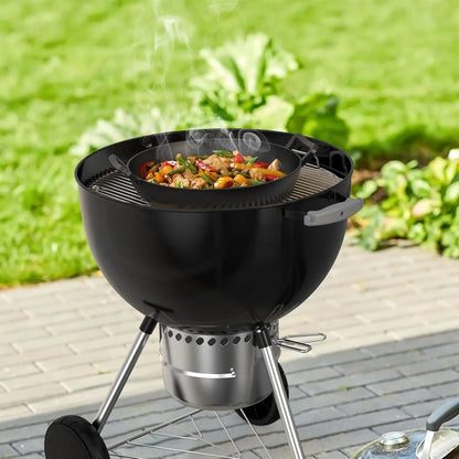 Cast Iron Wok for Weber Gourmet BBQ System | Universal Nonstick Stir-Fry Pan, for Multiple Cooktops Including Induction, Gas Stove, Range Oven, Campfire7