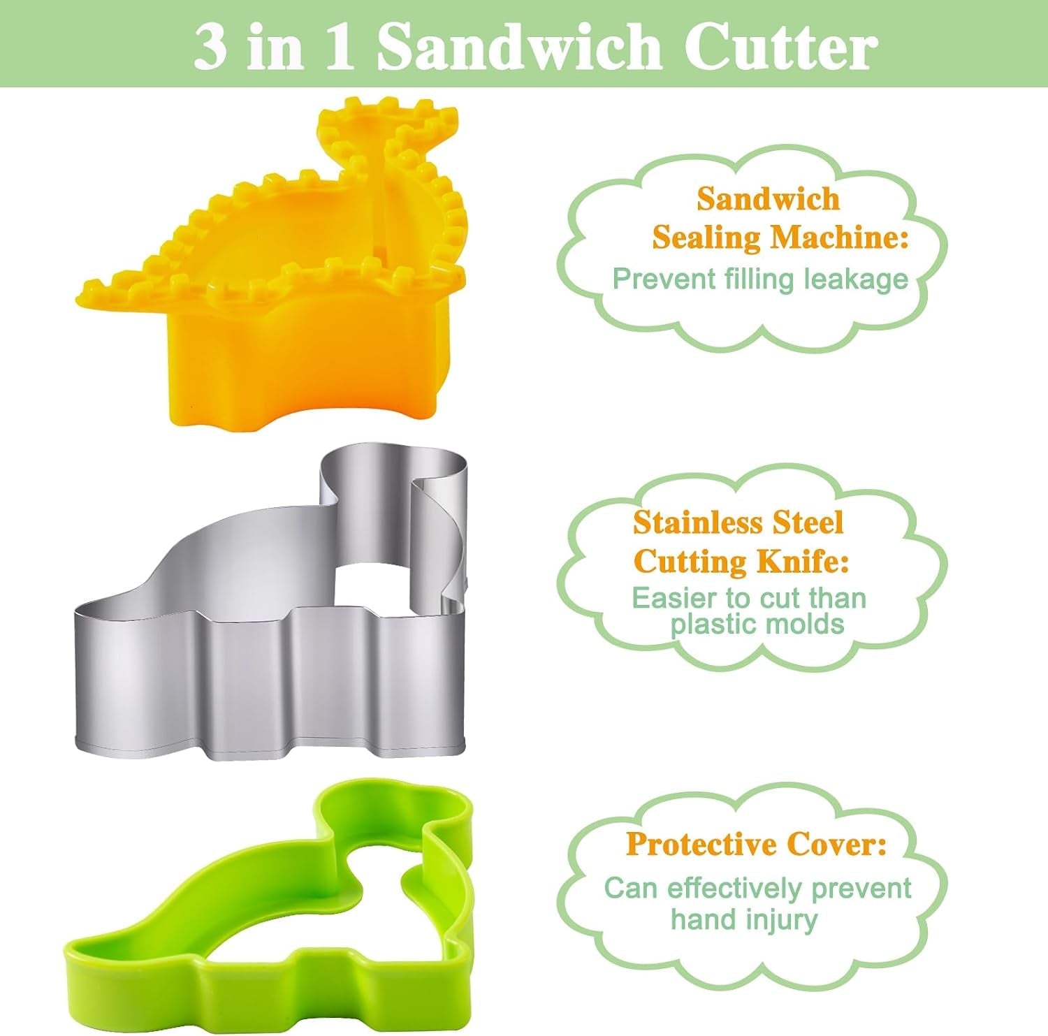 sandwich-cutter-for-kids-lunch-22-pcs-large-sandwich-maker-cookie-cutters-and-sealer-set-stainless-steel-bread-decruster-dinosaur-mickey-heart-shape-for-boys-girls