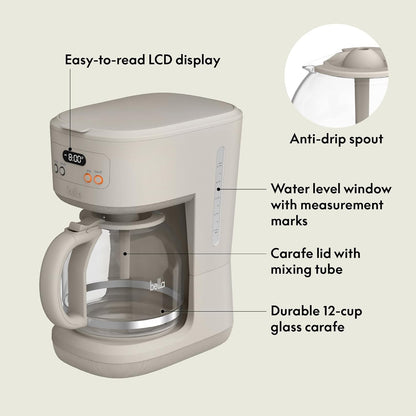 12-Cup Programmable Coffee Maker, LCD, Auto Shutoff, 900W2