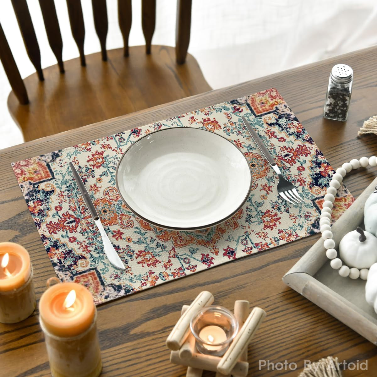 boho-placemats-set-of-4-daily-orange-teal-flowes-bohemia-table-mats-for-home-party-dining-decoration-12x18-inch