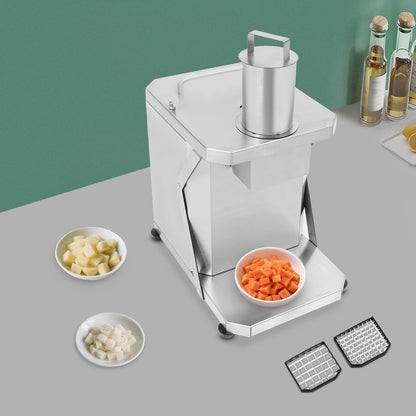 Automatic Dicing Machine, 100W Electric Vegetable Chopper Vegetable Slicer Food Processor with 3 Dicing Grid Knives for Onion Shredder Potato Slicer 165.35Lbs/H Inlet Diameter 2.76In8
