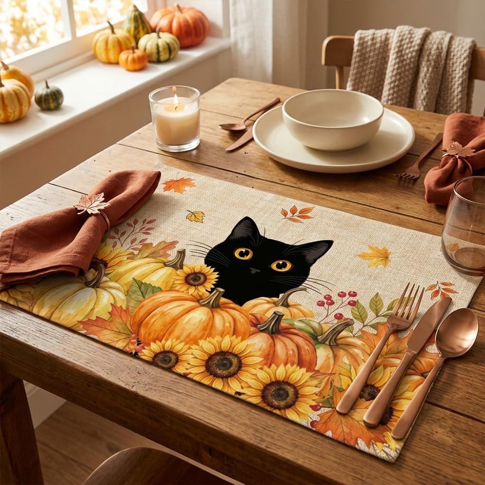 fall-placemats-set-of-6-festival-linen-table-mats-with-black-cat-pumpkin-sunflowers-cute-autumn-decor-supplies-for-home-kitchen-farmhouse-dining-room-outdoor-indoor