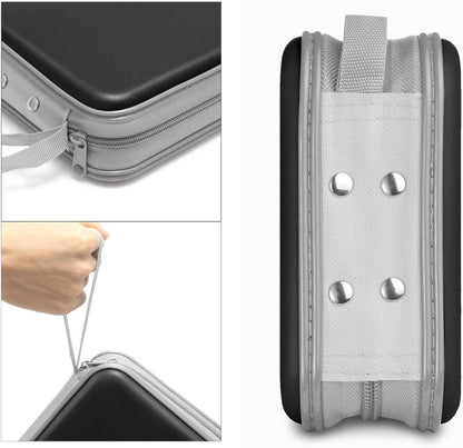CD/DVD Cases 40 Capacity Disc Storage Binder for Car(Black) | Holders Wallet Hard Plastic CD/DVD Case for Car Home Office Travel3