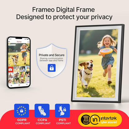 Frameo 10.1" Digital Picture Frame, Smart Wifi Digital Photo Frame with 1280X800 HD IPS Touch Screen 32GB Storage Auto-Rotate Wall Mounted, Share Photos/Videos from Phone Anywhere(Black&White)8