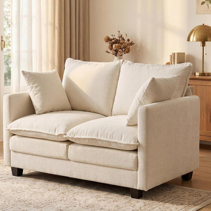 Loveseat Sofa, Cloud Love Seat Couch 3 Layer Cushion for Small Spaces1