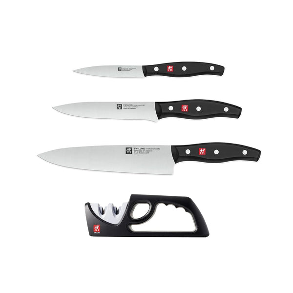 Twin Signature 4-Piece Razor-Sharp German Knife Set, Made in Company-Owned German Factory with Special Formula Steel Perfected for Almost 300 Years, Dishwasher Safe5