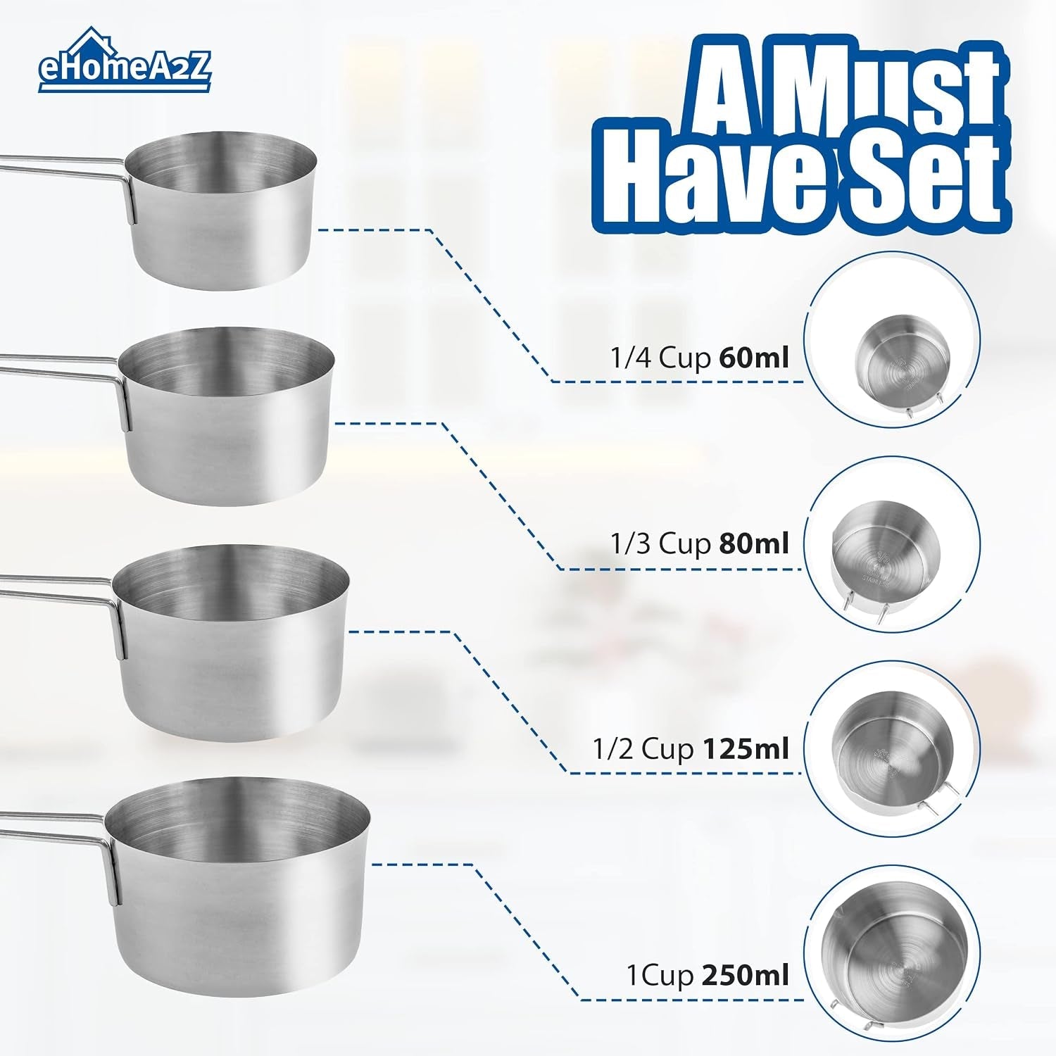 stainless-steel-measuring-cups-set-4pc-metal-culinary-couture-for-dry-liquid-kitchen-gadgets-1-4-piece-set