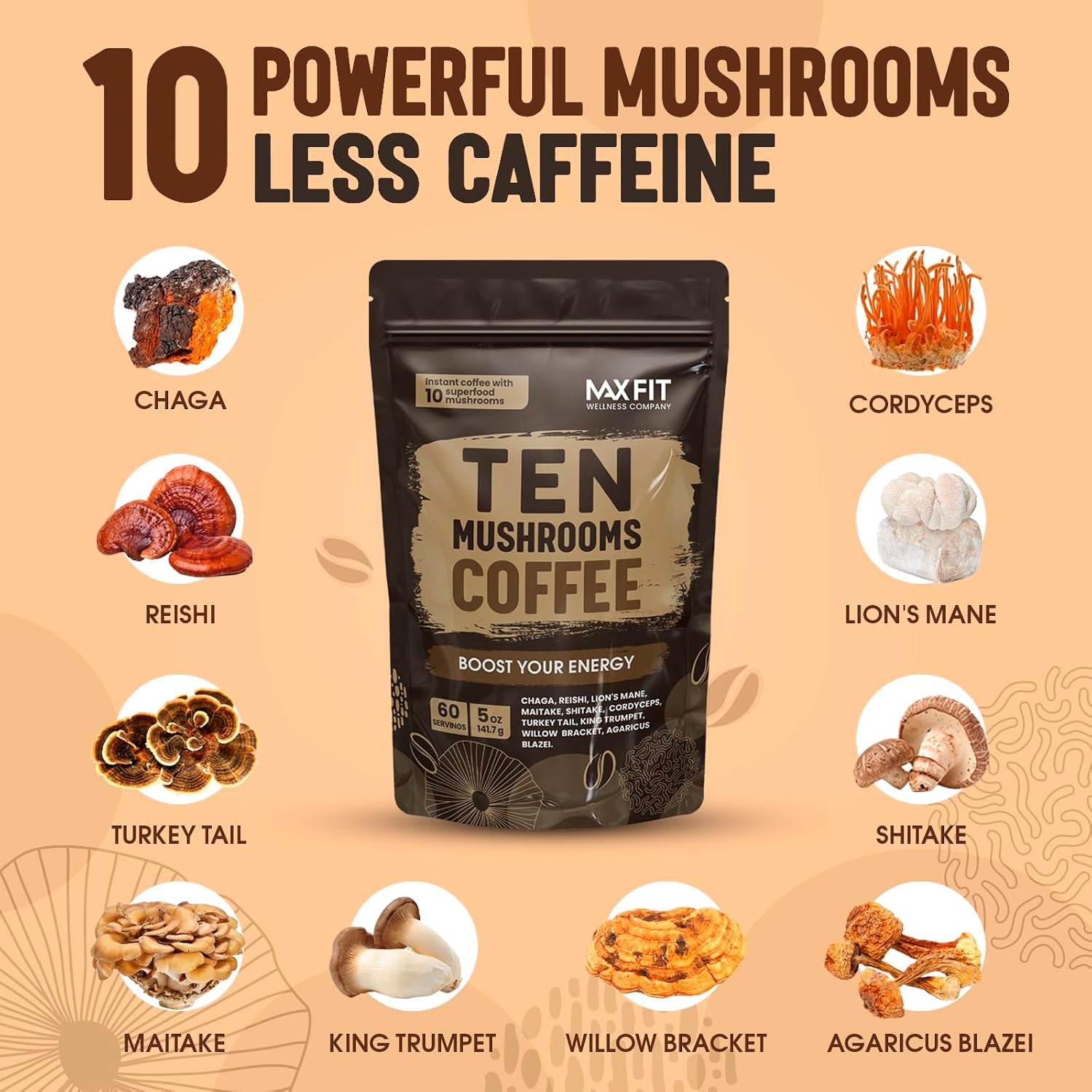 mushroom-coffee-60-servings-10-mushrooms-lion-s-mane-cordyceps-turkey-tail-other-mixed-with-gourmet-arabica-instant-immune-boosting-coffee-for-focus-gut-health-support