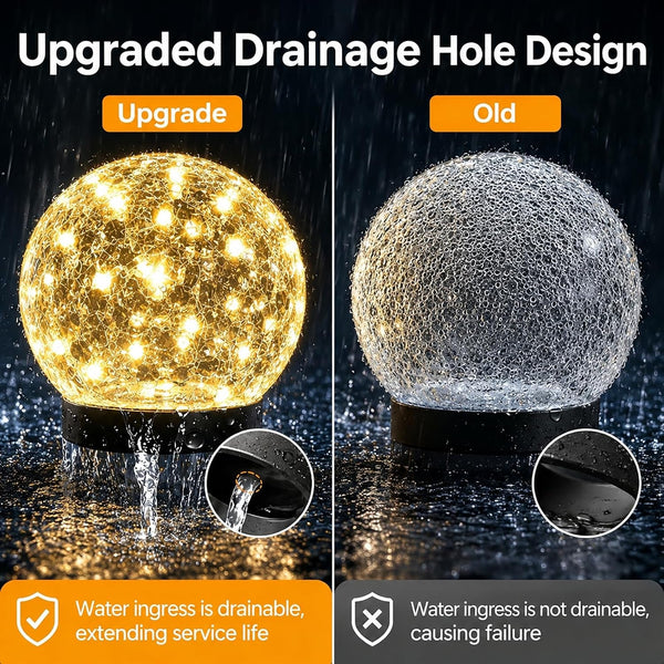 6 Pack 3.9" Solar Garden Lights Outdoor Waterproof, Warm White2