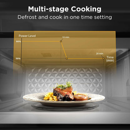 BLACK+DECKER over the Range Microwave Oven, 1.7 Cu.Ft, 1000W, Black | over the Stove Microwave, Vent Fan, One-Touch Auto Cook, 10 Power Levels, Child Lock5