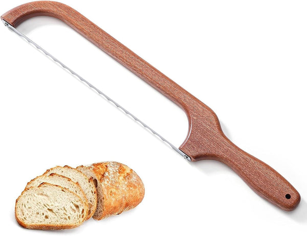 Bread Saw for Homemade Bread, Sourdough Bread Knife Slicer for Slicing, Wooden Bread Bow Knife for Sourdough1