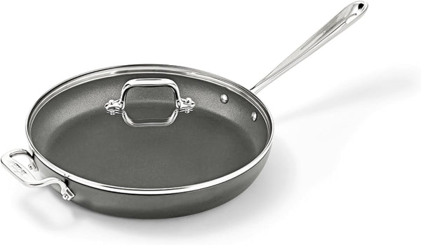 All-Clad HA1 Hard Anodized Nonstick Fry Pan 12 Inch Induction Oven Broiler Safe 500F, Lid Safe 350F Pots and Pans, Cookware Black1