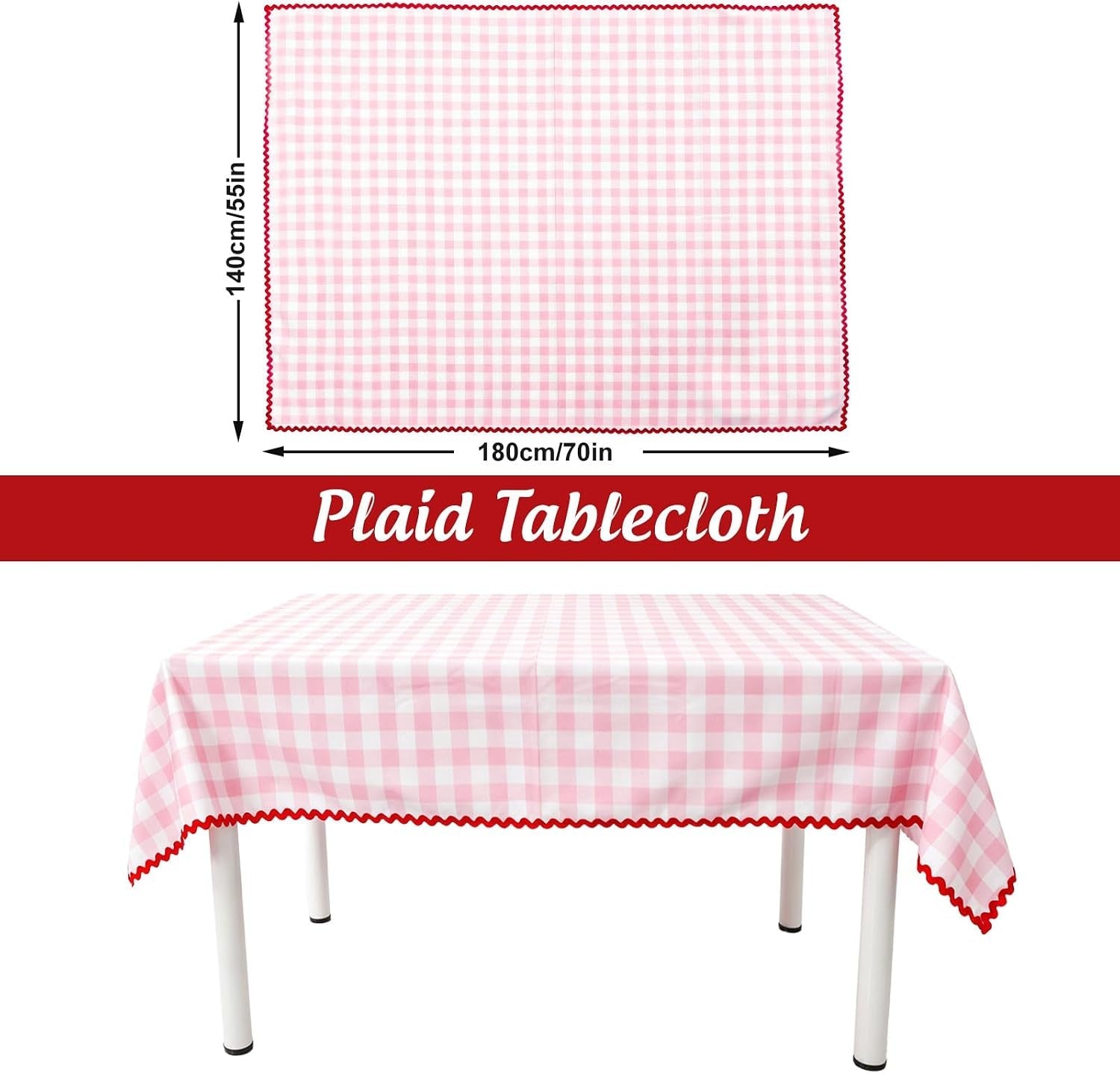 plaid-tablecloth-with-rick-rack-pink-gingham-scalloped-table-cloth-checkered-waterproof-rectangle-table-cover-for-spring-picnic-party-home-kitchen-decoration-55-x-70-inch
