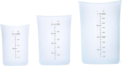Measuring Cup Silicone Flexible, Set of 3, Off-White4