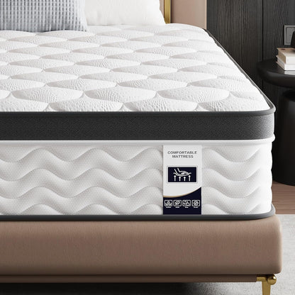 12 Inch Full Size Mattress, Hybrid Bed Mattress in a Box, 75" X 54" | Memory Foam Hybrid, Back Support & Pressure Relief, Motion Isolation, Certipur-Us Foam, Medium Firm, Colchones Full1
