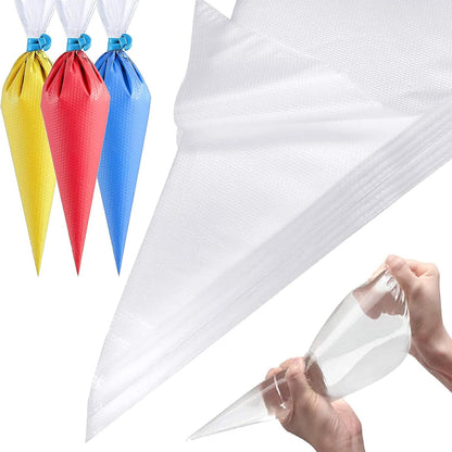 100 Pieces Piping Bags Disposable - Tipless Piping Bags | Pastry Bags | Icing Piping Bags | Frosting Bags for Cake Cookies Baking Decorating1