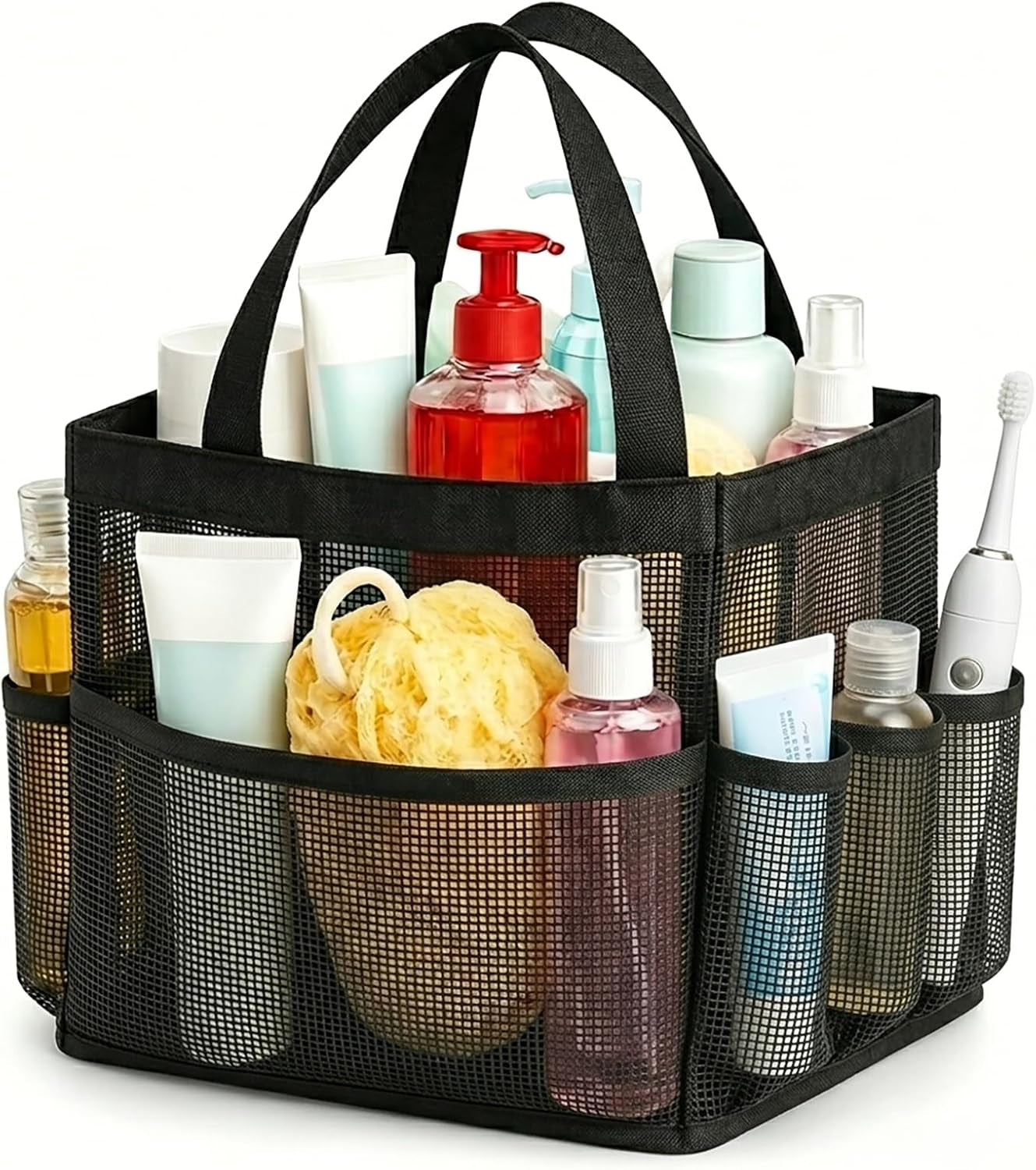mesh-shower-caddy-portable-with-9-pockets-for-college-dorm-room-essentials