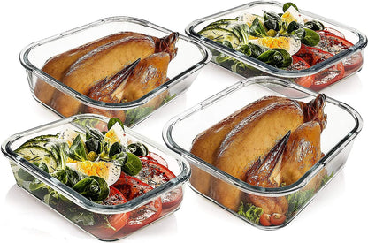 80 Oz & 36 Oz Extra Large Glass Food Storage Containers with Lids5
