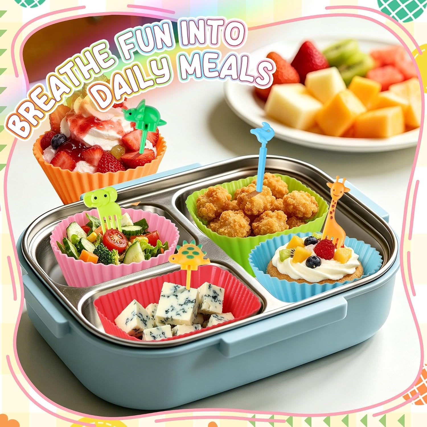 70pcs-silicone-lunch-box-dividers-fun-animal-food-picks-for-kids