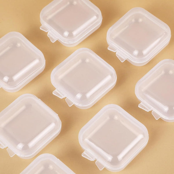 10Pcs Small Jewelry Organizer Box Portable Plastic Storage Case for Earrings Rings Compact Travel-Friendly Jewelry Container3