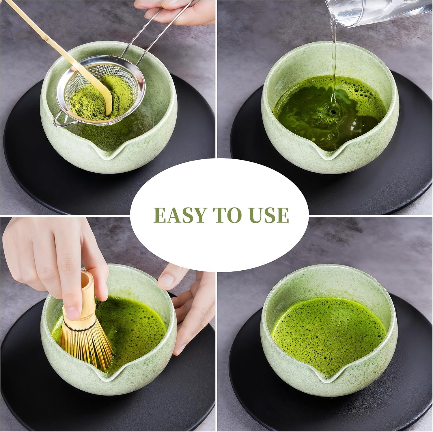 matcha-whisk-set-with-bowl-ceramic-matcha-making-kit-includes-bamboo-whisk-chasen-holder-stand-powder-starter-sifter-scoop-measuring-spoon-cup-tea-tools-for-ceremony-mottled-green