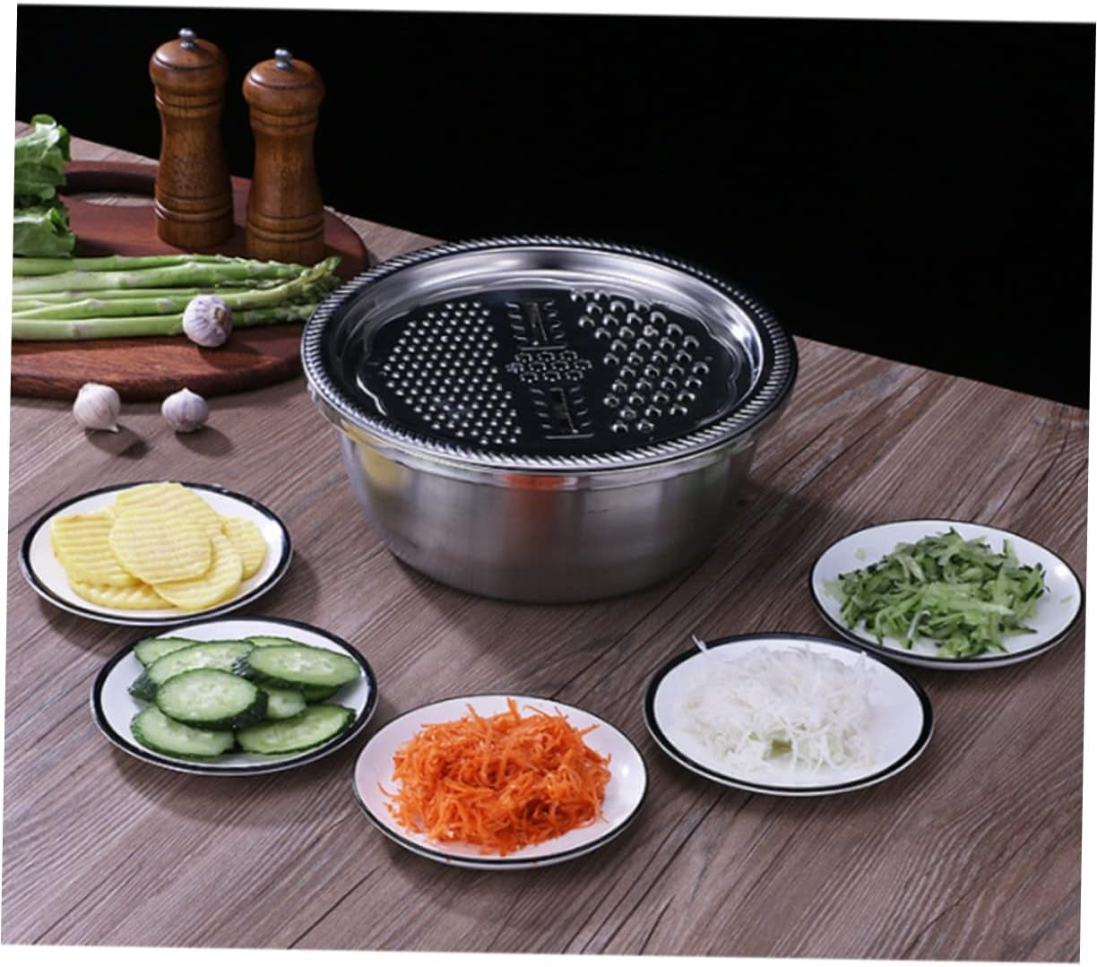 3pcs-stainless-steel-vegetable-slicer-peeler-set-grater-basin-slicing-patterns-easy-to-clean