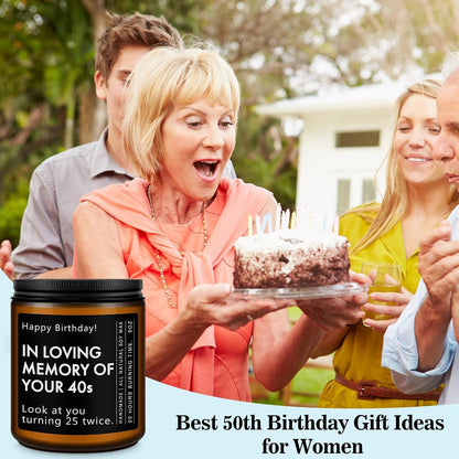50Th Birthday Gifts for Him Her, 1976 Birthday Scented Candle7