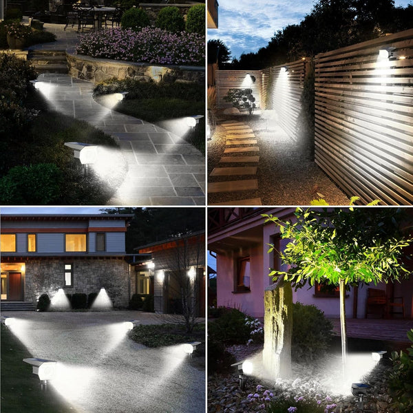 10 Pack Solar Spot Lights Outdoor Waterproof, Landscape Spotlights5