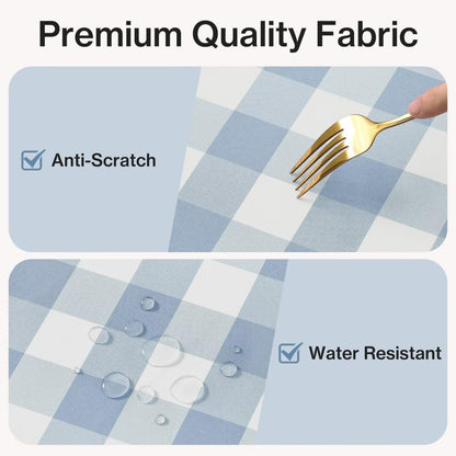 Gingham Tablecloth Rectangle Checkered Tablecloth Washable5