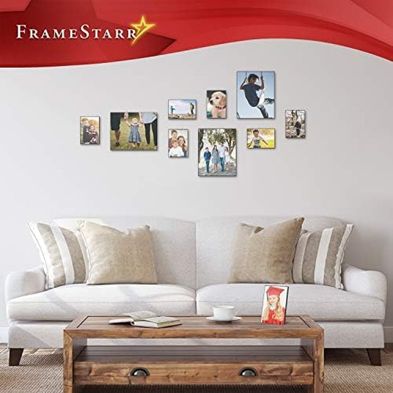 8x10-picture-frames-black-6-pack-modern-style-harmony-collection