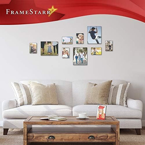 8X10 Picture Frames - Black, 6 Pack - Modern Style, Harmony Collection7