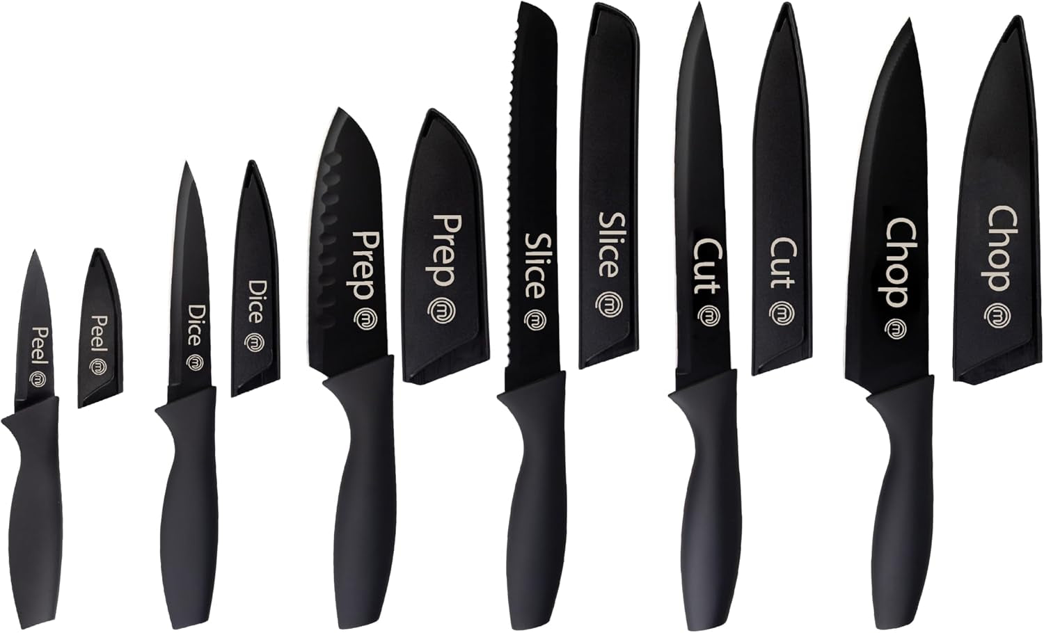 masterchef-kitchen-knife-set-with-covers-6-professional-chef-knives-for-home-kitchens-extra-sharp-cutting-stainless-steel-blades-protective-sheaths-soft-touch-easy-grip-handles-essential-black