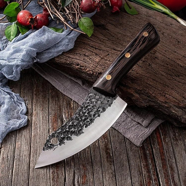 Meat Cleaver,Cleaver Knife, 5Cr15Mov Stainless Steel Boning Knife Kitchen Chef Knife Meat Cleaver Outdoor Camping Cooking Cutter Butcher Knife Kitchen Tool6
