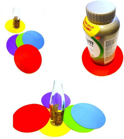 4Pcs Rubber Jar Opener Bottle Gripper for Weak Hands, Seniors | Non Slip Pad Multi-Function Silicone Can Opener for Kitchen, Can Lids, Jars, Coasters, Heat-Resistant, Easy Clean, Durable6