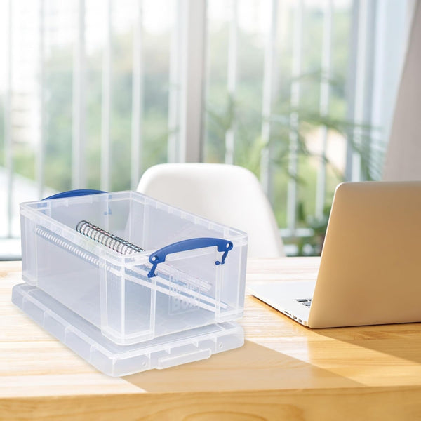 9L Stackable Plastic Storage Containers, Clear, 2-Pack5