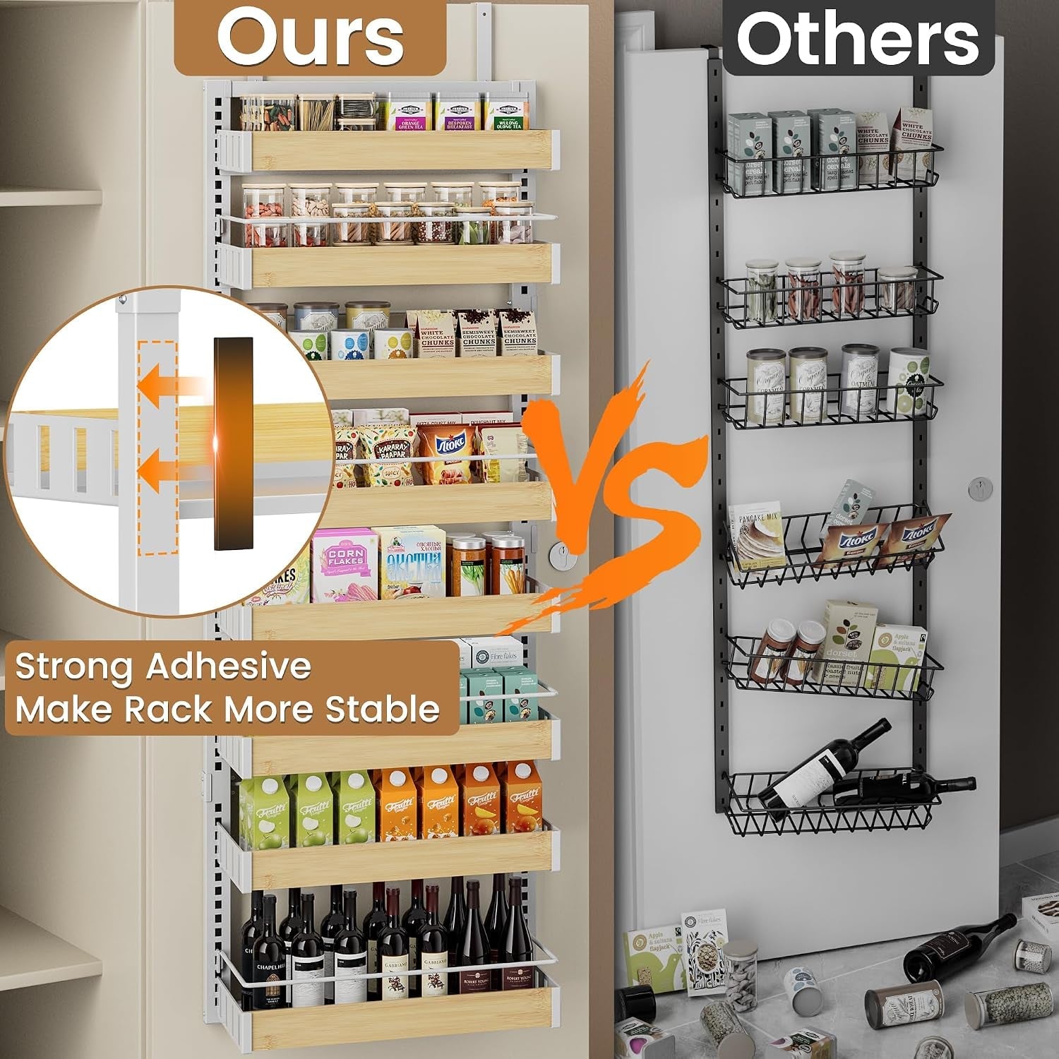 8-tier-over-the-door-pantry-organizer-2-in-1-wall-mount-or-hanging-spice-rack-seasoning-shelves-with-adjustable-basket-back-of-door-organizer-and-storage-for-kitchen-cabinet-and-room-closet