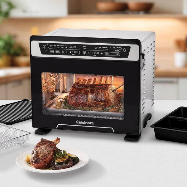 15-In-1 Extra-Large Digital Air Fryer Oven with 9"X13" 2-In-1 Pan, Air Fry 4 Lbs of Wings, Cook a 13 Lb Turkey or 5+ Lb Chicken, Toast 9 Slices of Bread, and Bake a 13" Pizza, TOA-1122